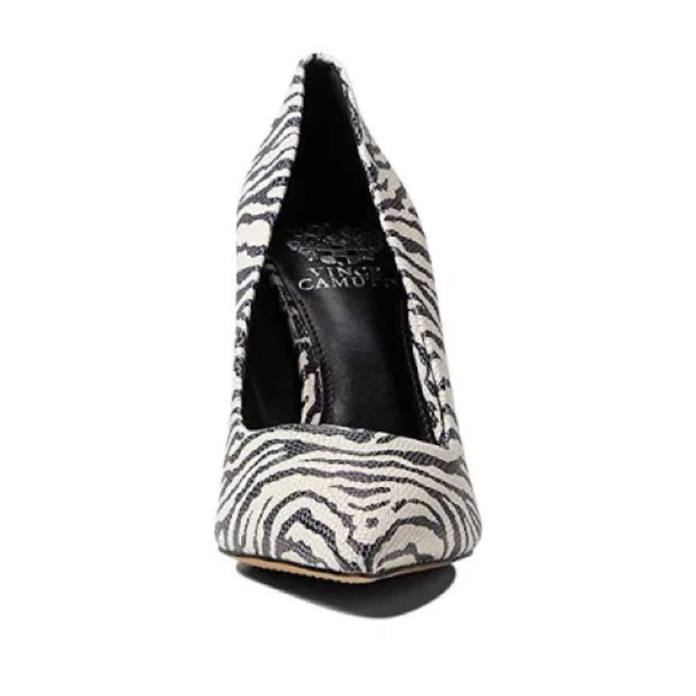 Vince Camuto Zebra Print Heels Kamerna Pointed Toe Pump Size 8.5 - Picture 3 of 12